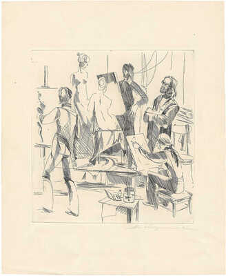 Корнилова Наталья Игоревна. В мастерской. Из серии «Рабочие дни Сенежа»